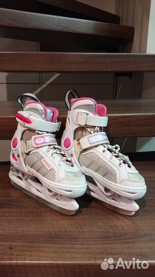 Коньки фигурные для девочки Black Aqua р-р 29-32