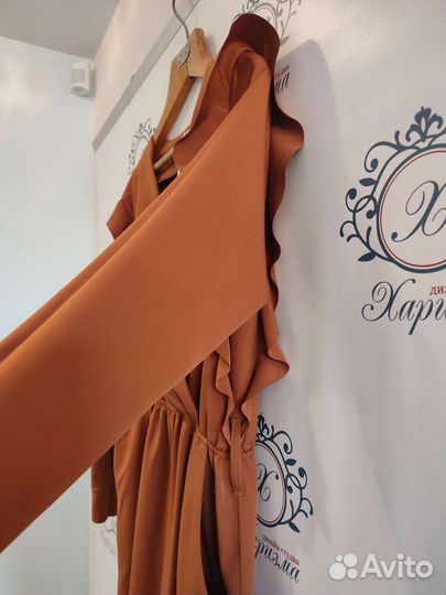 Роскошный Комбинезон длинный рукав с воланами 48