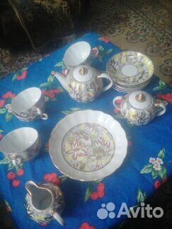Чайный фарфоровый сервиз лфз