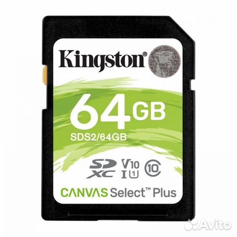 Карта памяти 64Gb Kingston Canvas Select Plus sdxc