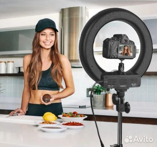 Профессиональная лампа HQ 14 Штатив + Сумка. Новая