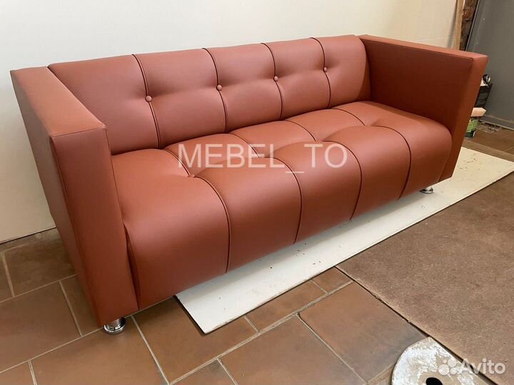 Диван Кожаный, диван офисный Уварово