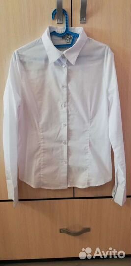 Блузка белая на рост 158 см