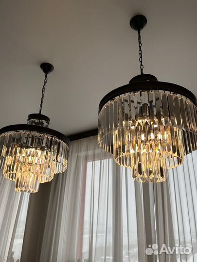 Люстра потолочная хрустальная
