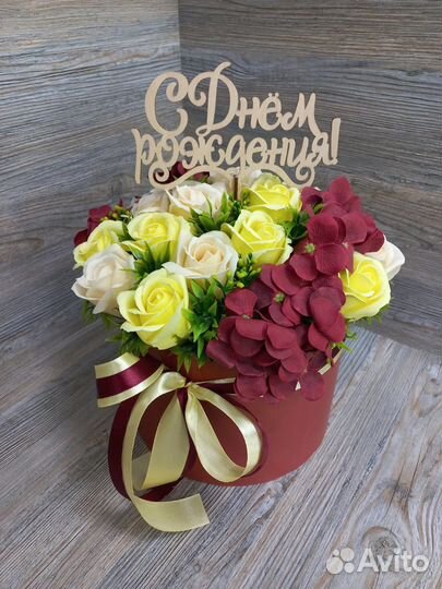 Букет из мыльных цветов