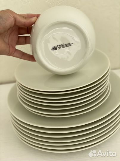 Фарфоровые тарелки H&M