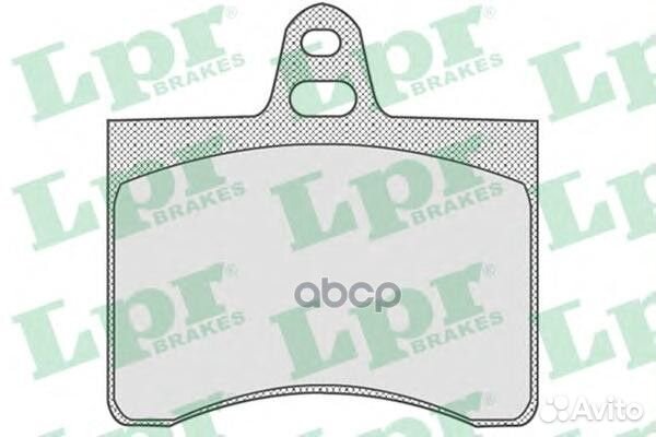 Колодки тормозные citroen C5 01- задние 05P800 Lpr