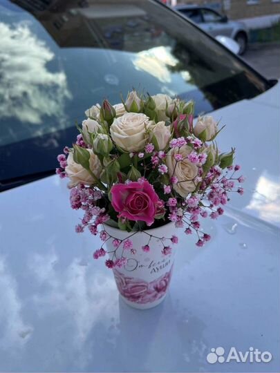 Цветы в коробке