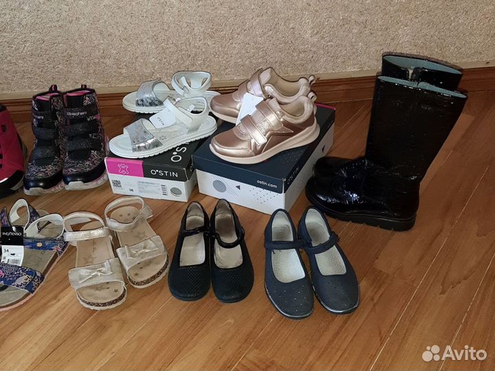 Обувь 34 35 skechers Adidas reima ostin kenka