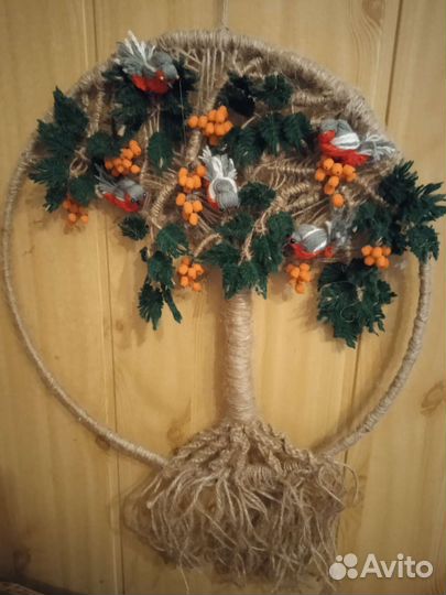 Поделки из джута И цветных ниток