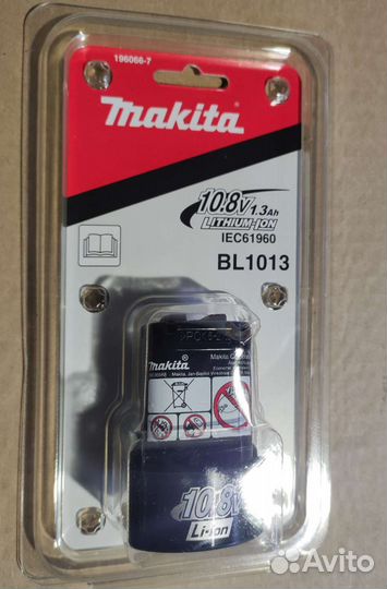 Аккумулятор BL 1013(10В. 1.3 Ah) арт. 196099-7