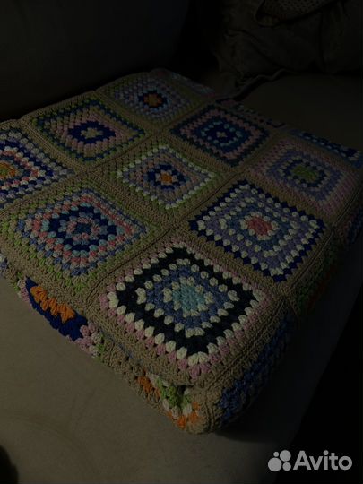 Плед вязаный