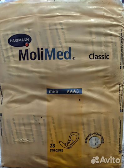 Урологические прокладки молимед миди