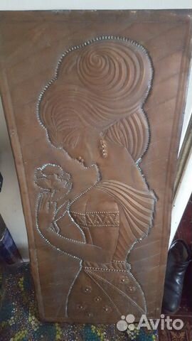 Чеканка 63х29 медная б/ у