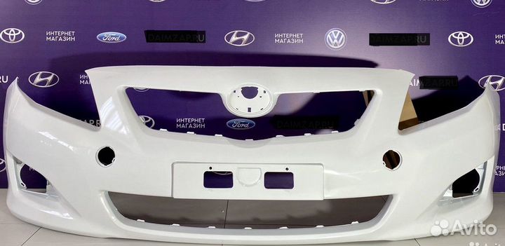 Бампер передний Toyota Corolla 07 белый
