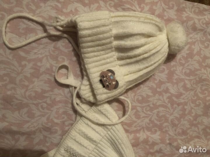 Шапка для девочки демисезонная