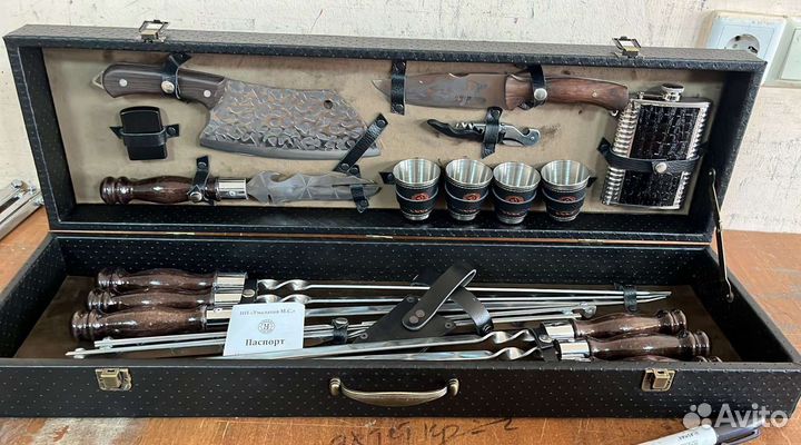 Набор шампуров в кейсе Кизляр