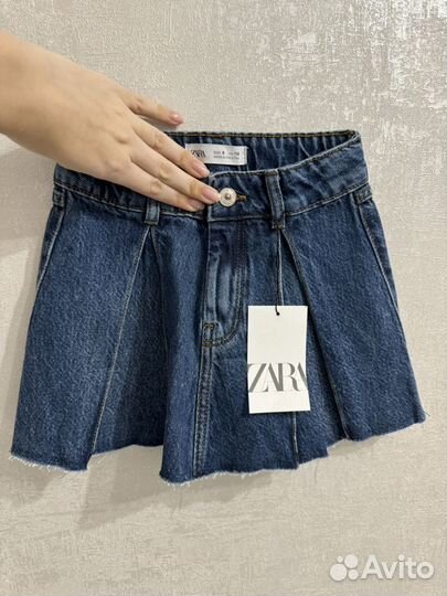 Юбка шорты джинсовые Zara оригинал 116