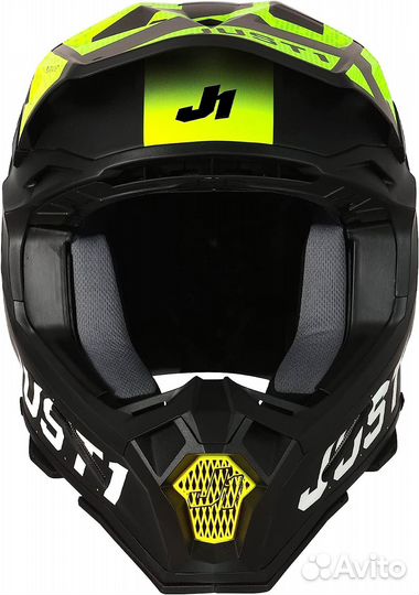 Шлем эндуро just1 J22 Carbon Adrenaline Neon Black