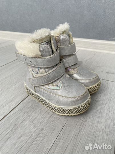 Зимние ботинки для девочки 24 размер