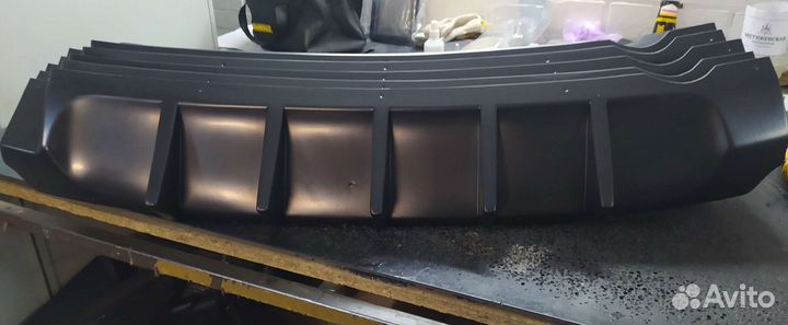 Диффузор на задний бампер Приора 2 хетчбэк, седан