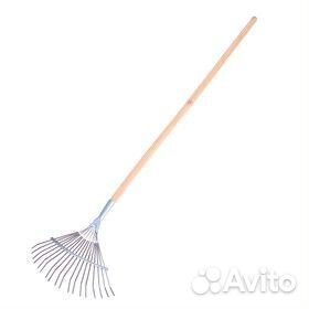 Грабли веерные металлические 22 зубца проволочны