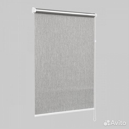 Штора рулонная Блэкаут Натур Термо Грэй 52x170