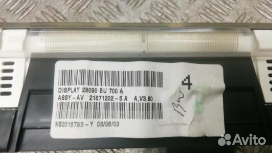 Монитор nissan almera N16 (NDN36JA01)