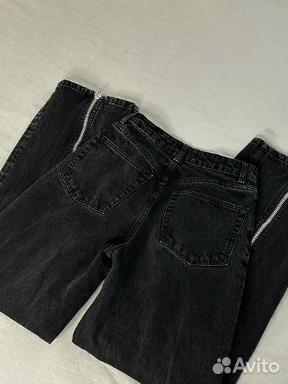 Джинсы черные zara 34