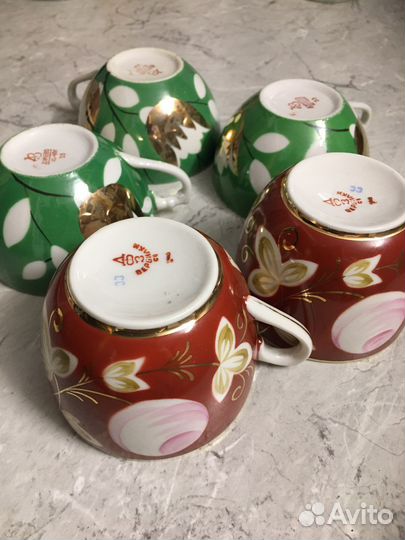 Редкие чайные чашки Вербилки, Дулево