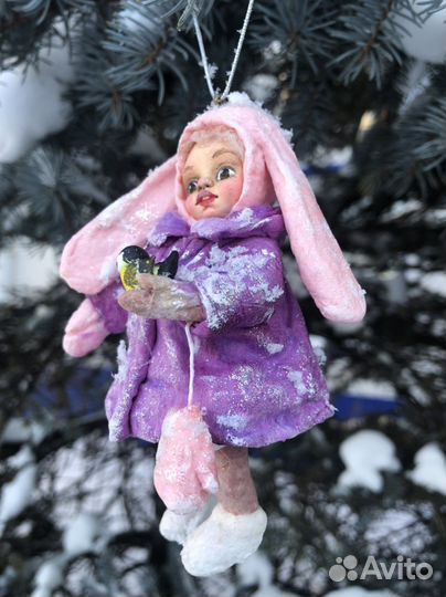 Ватные игрушки на елку