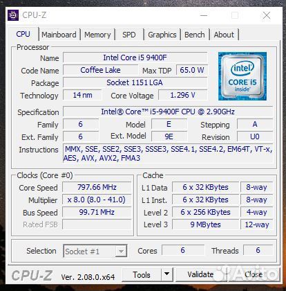 Игровой пк, i5 9400f, 16gb