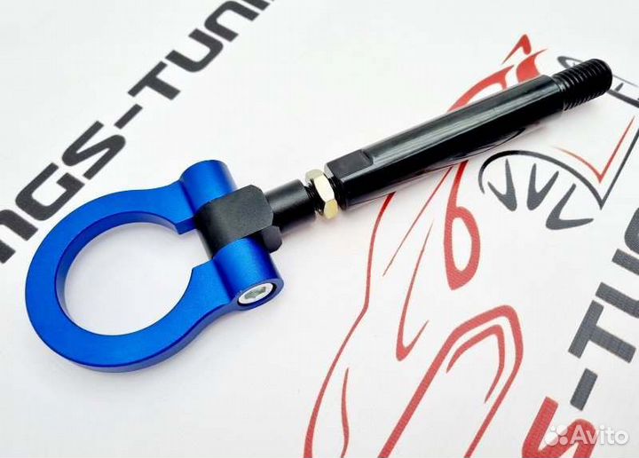 Буксировочная петля синяя Chevrolet Camaro 2016+