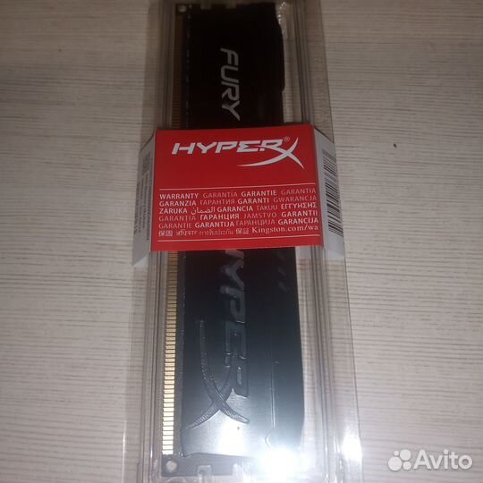 Kingston hyperx новая 16gb, 8gb, 1866 Mhz DDR3