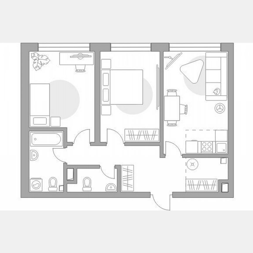 2-к. квартира, 62,9 м², 13/32 эт.