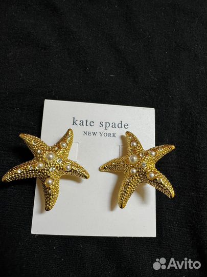 Золотой браслет серьги kate spade