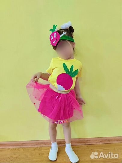 Костюм редиска для девочки