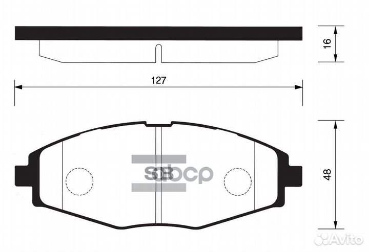 Колодки тормозные дисковые SP1086 Sangsin brake