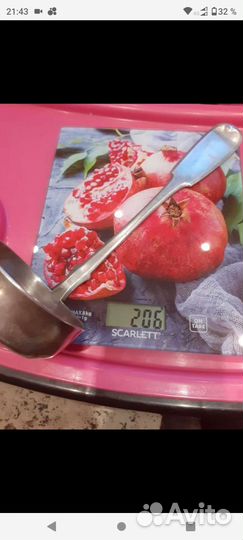 Старинный половник серебро