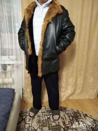 Кожаная куртка мужская