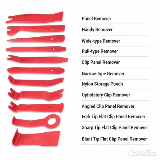 Набор для снятия обшивки салона авто 19 пр