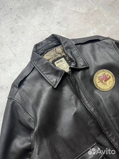 Винтажная кожаная куртка A-2 Пилот Авиатор Америка