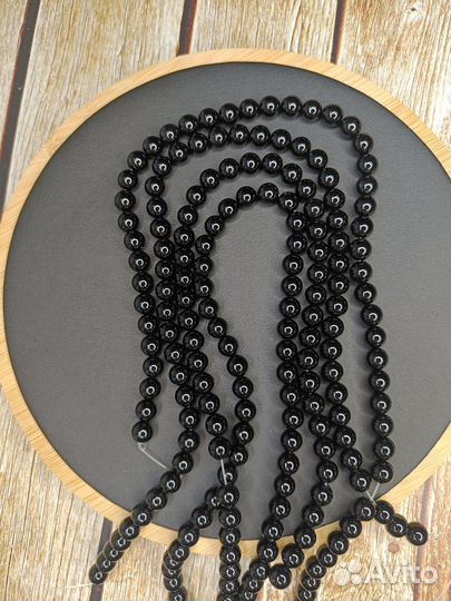 Агат натуральный бусины