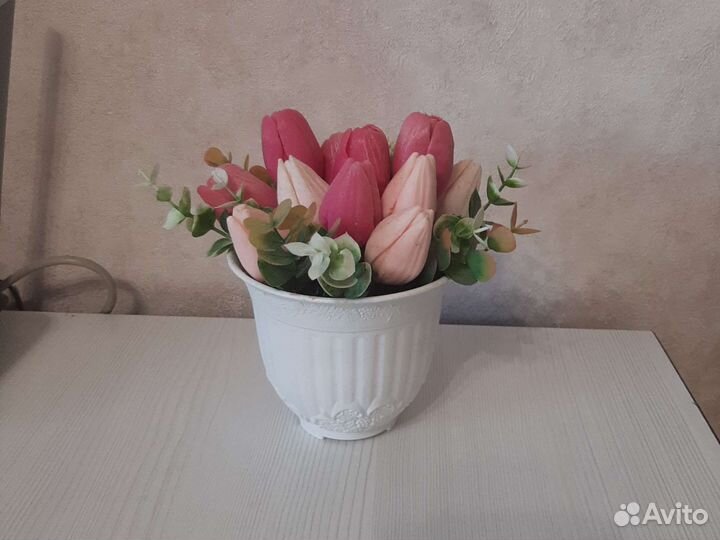 Букет из мыльных тюльпанов