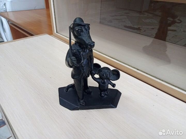 Статуэтка Крокодил Гена и Чебурашка. СССР