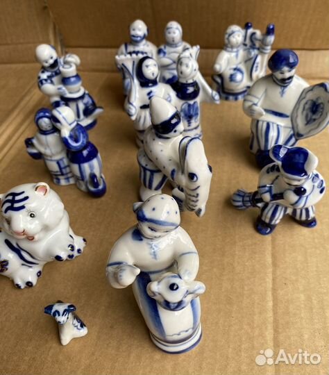 Фигурки гжель СССР