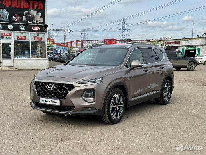 Hyundai Santa Fe 2.2 AT, 2019, 133 797 км