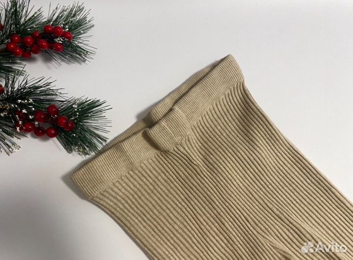 Леггинсы новые утепленные лостны в рубчик