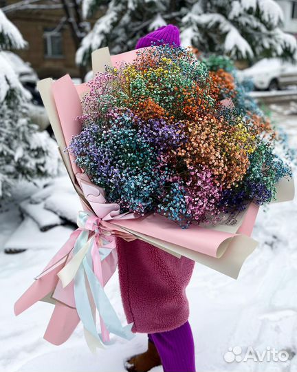 Гигантские Букеты из Гипсофилы. Доставка