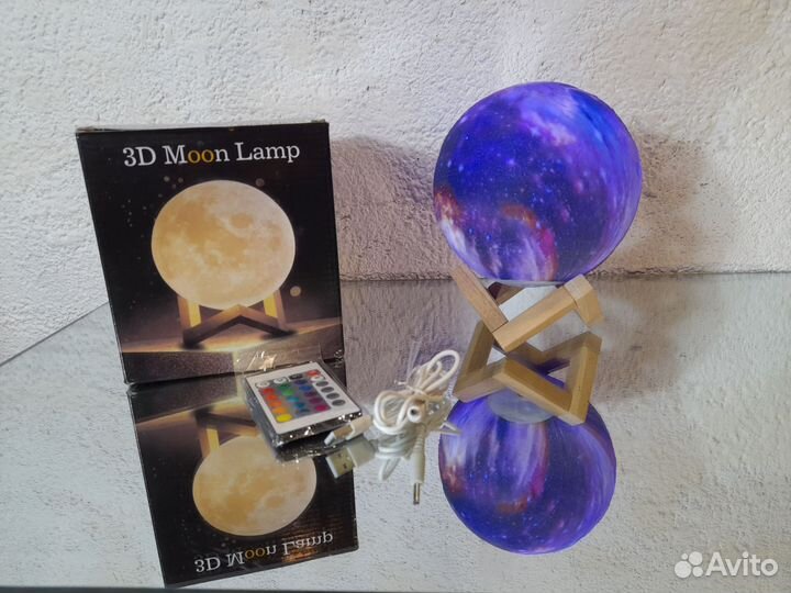 Светильник ночник Галактика беспроводной